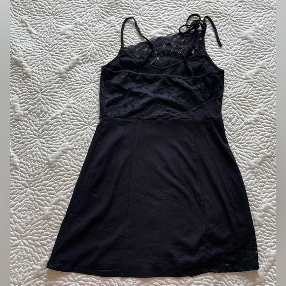 Intimately Free People Black Mini Slip Dress lace - Picture 3 of 9